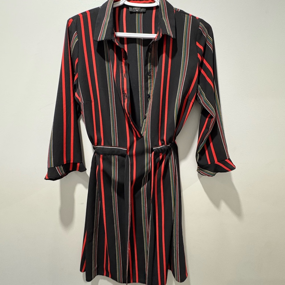 Papaya Black & Red Dress